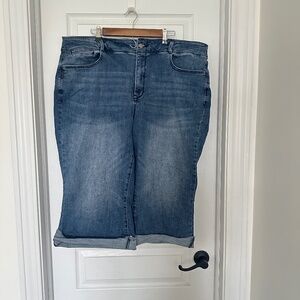 Good Used Condition NYDJ Wide Leg Cropped Jean 20W